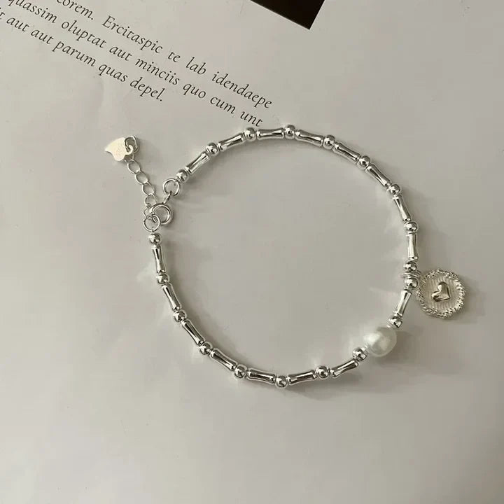 Pulsera de Corazón de Madreperla