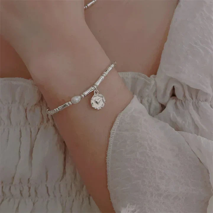 Pulsera de Corazón de Madreperla