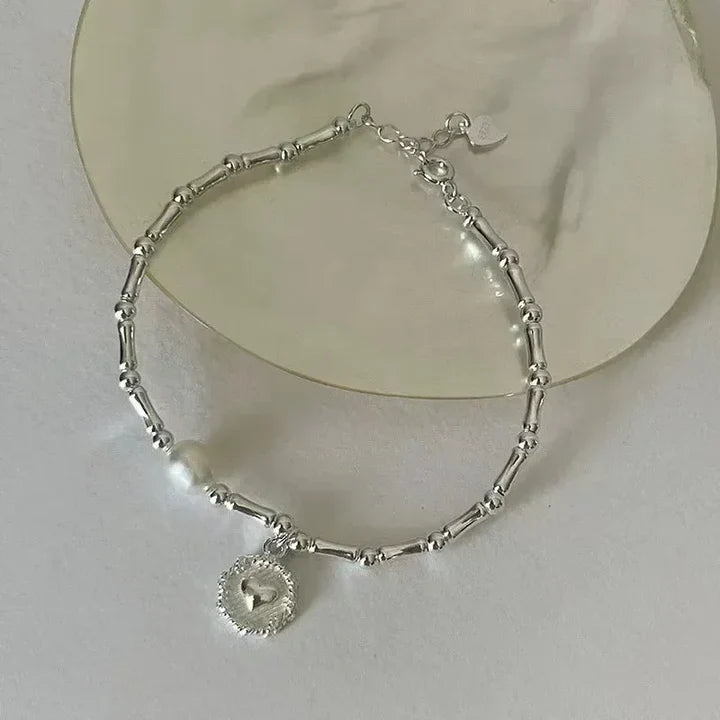 Pulsera de Corazón de Madreperla