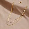 Collar de oro de múltiples capas
