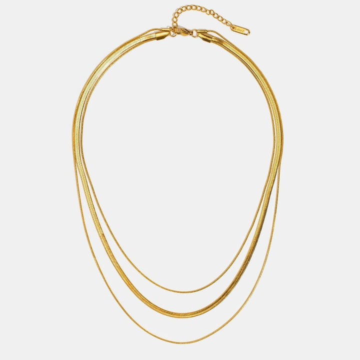 Collar de oro de múltiples capas